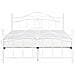 Letto Matrimoniale Moderno In Metallo Bianco 180x200 Cm Antlia - Foto miniatura 17