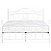 Letto Matrimoniale Moderno In Metallo Bianco 180x200 Cm Antlia - Foto miniatura 15