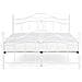 Letto Matrimoniale Moderno In Metallo Bianco 180x200 Cm Antlia - Foto miniatura 21