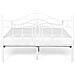 Letto Matrimoniale Moderno In Metallo Bianco 180x200 Cm Antlia - Foto miniatura 22