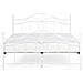 Letto Matrimoniale Moderno In Metallo Bianco 180x200 Cm Antlia - Foto miniatura 12
