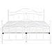 Letto Matrimoniale Moderno In Metallo Bianco 180x200 Cm Antlia - Foto miniatura 10