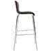 2 Sgabelli Alti HOOVER in Tessuto - Set 2 Sgabelli Bar Design H76 cm I Sedie Sgabello Ergonomiche con Schienale Grigio Chiaro Cromato - Foto miniatura 4
