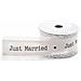 Nastro Con Scritta Just Married In Stoffa E Pizzo Per Bomboniere Fai Da Te - Foto miniatura 1