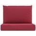 Cuscini per Pallet 2 pz Rosso Vino in Tessuto Oxford - Foto miniatura 2