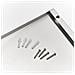 Lavagna Magnetica Per Note Inox + 3 Magneti, 60x80 Cm, - Foto miniatura 3