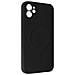 Cover Magsafe Iphone 11 Silicone Flessibile Interno Soft-touch Mag Cover Nera - Foto miniatura 2
