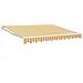 Tenda Retrattile Gialla E Bianca 3x2,5 M In Tessuto E Alluminio - Foto miniatura 1
