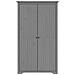 Armadio Bodo 101x52x176,5 Cm In Legno Massello Di Pino Grigio - Foto miniatura 3