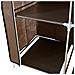 Armadio Spogliatoio In Tessuto Con Ante Con Cerniera Home Misura 170x130x45 Cm Marrone - Foto miniatura 5