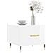 Tavolini Salotto 2pz Bianco Lucido 50x50x40cm Legno Multistrato - Foto miniatura 3