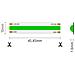 Striscia Led Cob Monocolore Da 15w /mt 24v - Bobina Da 5m - Verde - Foto miniatura 2
