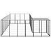 Gabbia Per Cani Nera 13,31 M² In Acciaio - Foto miniatura 3