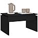 Lusso Casadino -  Tavolino Da Salotto Nero 68x50x38 Cm Legno Multistrato - Foto miniatura 3