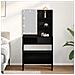 Set Tavolo da Trucco Rovere nero 74.5 x 40 x 141 cm - Foto miniatura 2