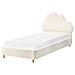 Letto Per Bambini Nuvola Bouclé Bellevue 90 X 200 Cm Bianco Sporco - Foto miniatura 3