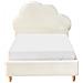 Letto Per Bambini Nuvola Bouclé Bellevue 90 X 200 Cm Bianco Sporco - Foto miniatura 5