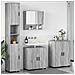Set di mobili per il bagno 4 pcs Grigio sonoma 61 x 35 x 64 cm - Foto miniatura 2