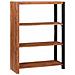Libreria Marrone, Nero 80 x 30 x 110 cm - Foto miniatura 2