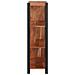 Libreria Marrone, Nero 80 x 30 x 110 cm - Foto miniatura 5