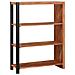 Libreria Marrone, Nero 80 x 30 x 110 cm - Foto miniatura 6