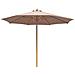 Ombrellone Da Giardino Austin - Marrone - Poliestere - 300x300x200 Cm - Foto miniatura 1