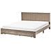 Letto Con Cassetti Contenitori Velluto Lonzac 180 X 200 Cm Tortora - Foto miniatura 3