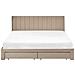 Letto Con Cassetti Contenitori Velluto Lonzac 180 X 200 Cm Tortora - Foto miniatura 5