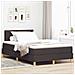 Letto a molle con materasso Marrone scuro 120 x 190 cm Tessuto - Foto miniatura 2