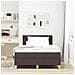 Letto a molle con materasso Marrone scuro 120 x 190 cm Tessuto - Foto miniatura 5