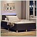 Letto a molle con materasso Marrone scuro 120 x 190 cm Tessuto - Foto miniatura 6