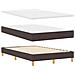 Letto a molle con materasso Marrone scuro 120 x 190 cm Tessuto - Foto miniatura 7