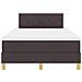 Letto a molle con materasso Marrone scuro 120 x 190 cm Tessuto - Foto miniatura 9