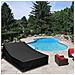 Copertura Nera Per Lettino Doppio In Tessuto Oxford 420d - 208x145x81 Cm - Foto miniatura 4