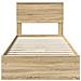 Letto con Contenitore con testiera Rovere Sonoma 90 x 200 cm - Foto miniatura 8