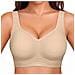 Reggiseno Senza Ferretto Da Donna, Copertura Totale, Comfort Quotidiano  Xl - Foto miniatura 1