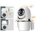 Telecamera Wifi Plug-in: Visione Notturna A Doppia Sorgente Luminosa Hd 360°, Sorveglianza Di Sicurezza Intelligente - Foto miniatura 4
