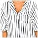 Blusa Da Donna A Maniche Corte Con Collo A Revers W4010021a - Foto miniatura 3