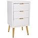 Comodino In Legno Bianco 39x36x72,5 - Foto miniatura 1