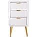 Comodino In Legno Bianco 39x36x72,5 - Foto miniatura 2