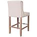 Sgabello Imbottito In Legno E Beige 48x58x67/104h - Foto miniatura 6