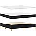 Letto a molle con materasso Nero 200 x 200 cm Tessuto - Foto miniatura 5