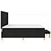 Letto a molle con materasso Nero 200 x 200 cm Tessuto - Foto miniatura 9