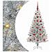 Albero di Natale con 150 LED con supporto Argento 120 cm PET - Foto miniatura 1