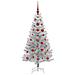 Albero di Natale con 150 LED con supporto Argento 120 cm PET - Foto miniatura 4