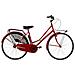 Bici Da Ragazza Linea Olanda Bicicletta City Bike Ol24 Senza Cambio 1v Completa Di Accessori Con Luci A Led - 40 Rosso - Foto miniatura 1