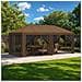 Copertura Gazebo con Pareti Laterali 6 x 3 m Tortora Poliestere - Foto miniatura 2