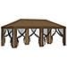Copertura Gazebo con Pareti Laterali 6 x 3 m Tortora Poliestere - Foto miniatura 4