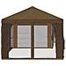 Copertura Gazebo con Pareti Laterali 6 x 3 m Tortora Poliestere - Foto miniatura 6