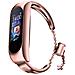 Bracciale Metallico Sostitutivo Per Xiaomi Mi Band 6 / 5 / 4 / 3 Di Colore Rosa - Foto miniatura 1